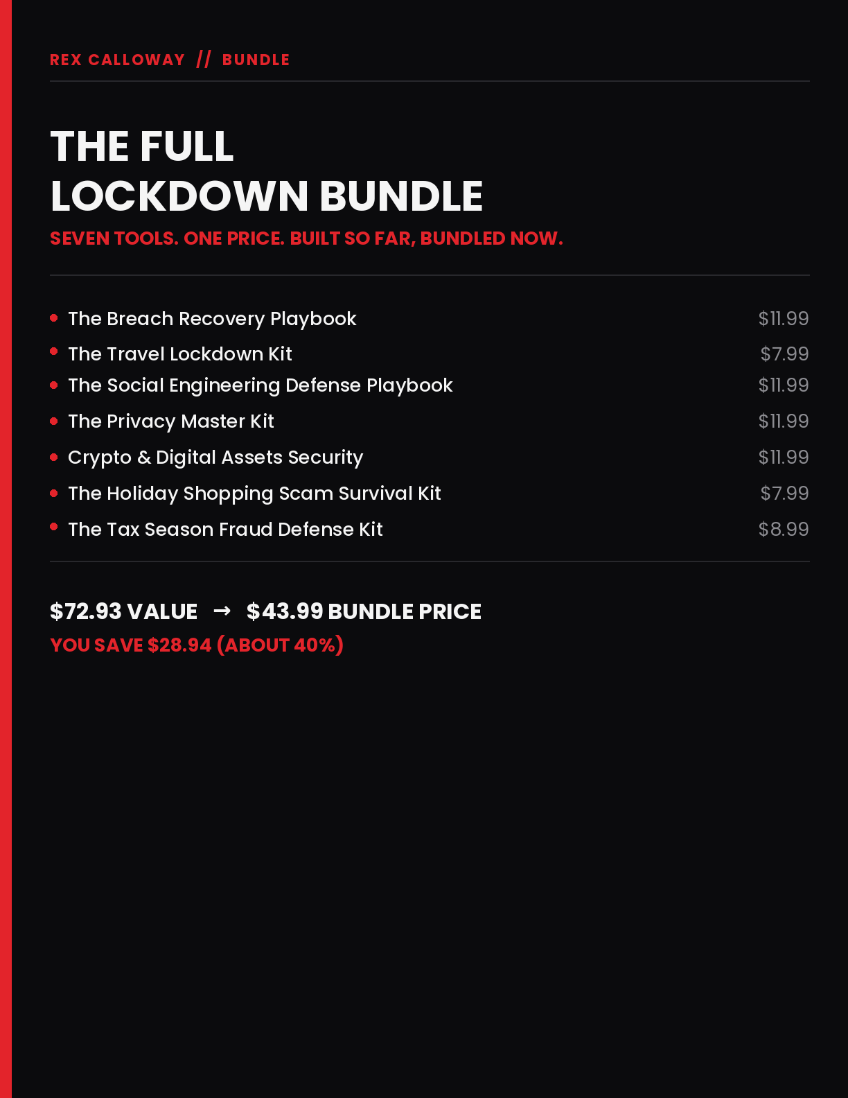 The Full Lockdown Bundle